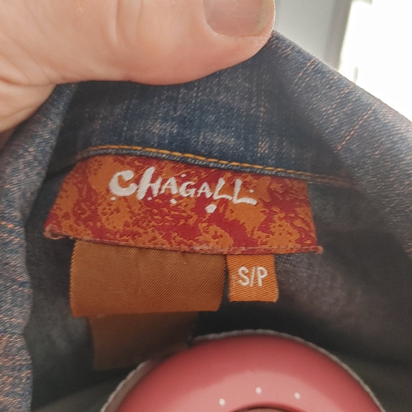 NWOT Amazing unique Chagall Jean jacket - Picture 7 of 10
